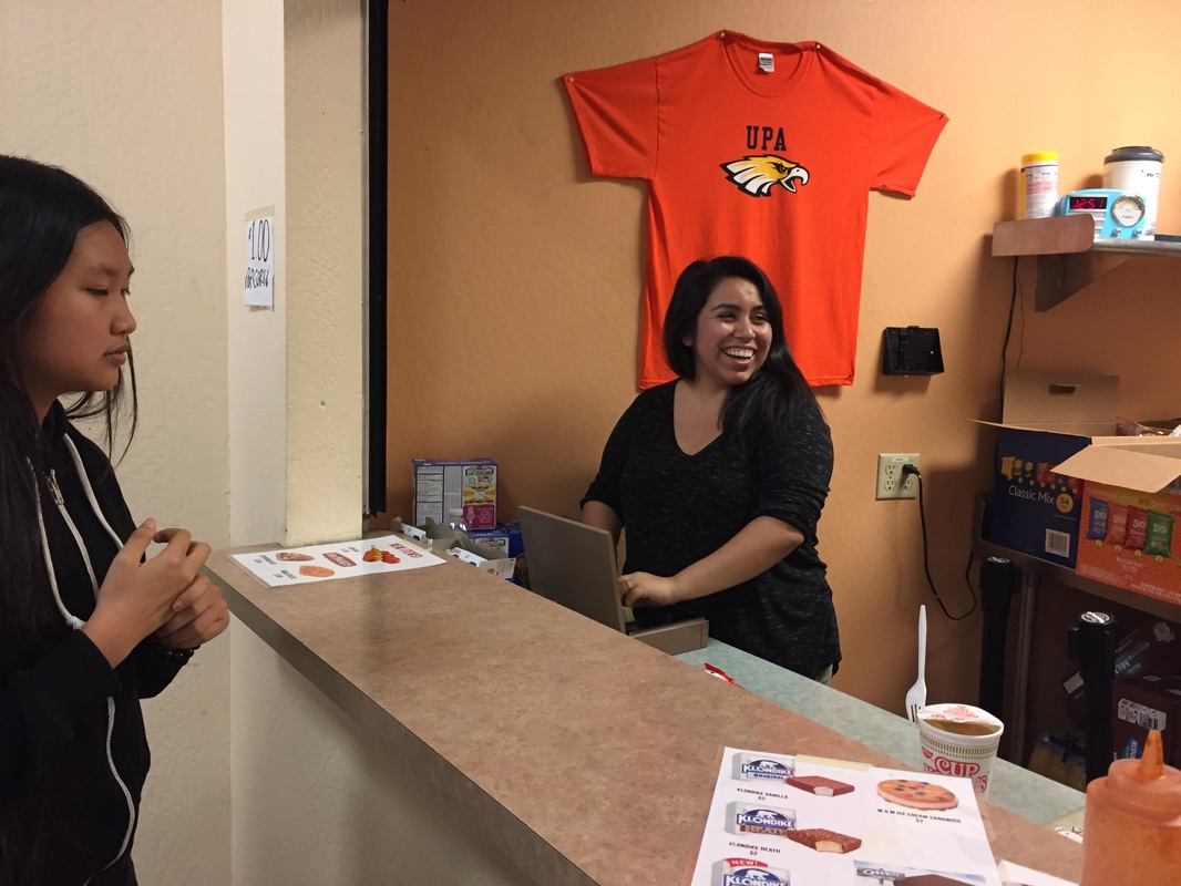 Linda Luna could be found working in the Snack Shack during middle and high school lunch.