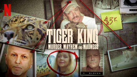 This Netflix advertisement includes images of Doc Antle, Carole Baskin and intended hitman Allen Glover. Photo courtesy of Netflix.